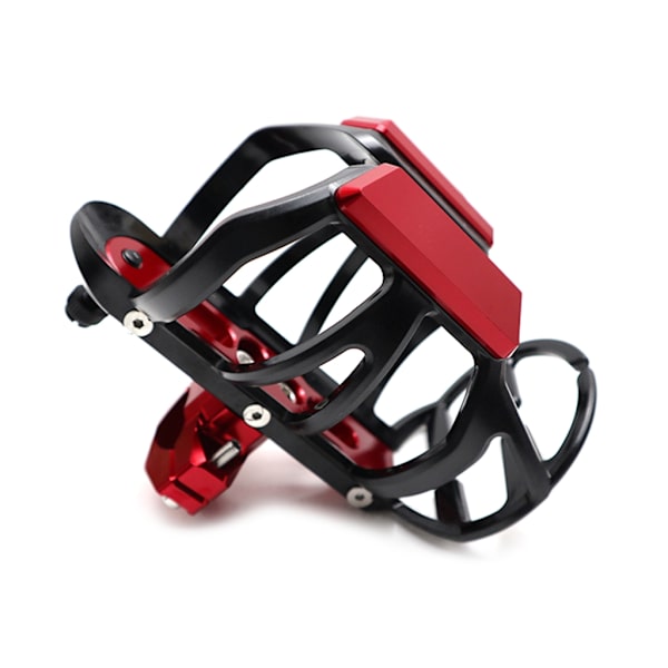 Metall Vannflaskebur for Motorsykkel Scooter MTB Styre Drikkebeholder Stativ Monteringstilbehør Red