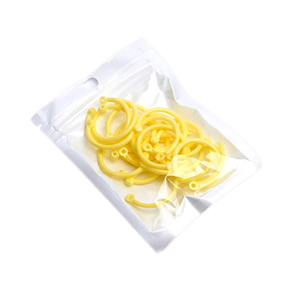 Plastpärmar, flexibla lösbladsbokringar, färgglada DIY-nyckelringar