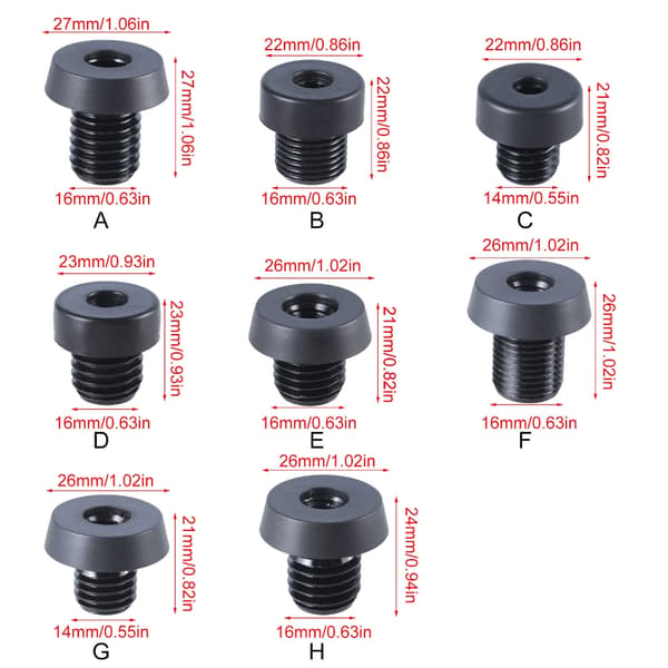 Billiard Cue Bottom Cover Protection Pad Rubber Plug Billiard Bottom Plug A