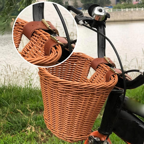 Cykler Fletkurv Foran Styrkurv til Børnecykler og Løbehjul Coffee