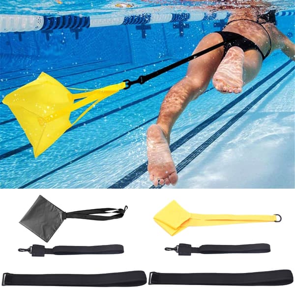 Simparachute för simträning - träningsutrustning för simning 30cm yellow