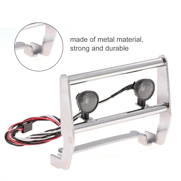 Frontfanger i rustfritt stål med 2 LED-lyssett for 82046-4 1/10