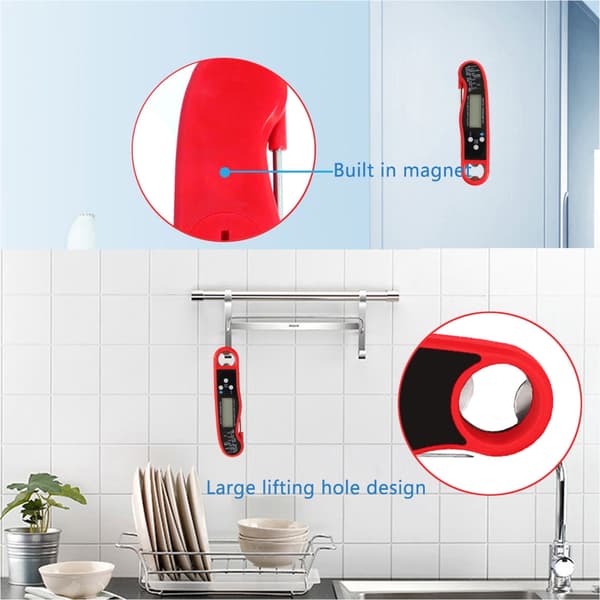 Digital Kötttermometer Matlagning Kök Sond Temperaturmätare