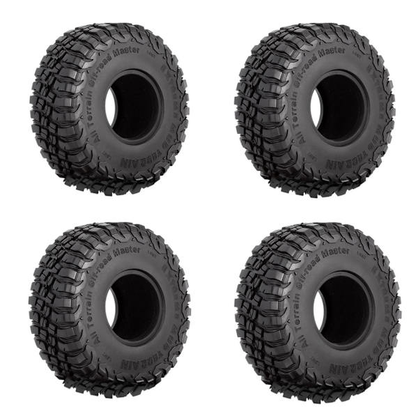 RC-renkaat 1,9 tuumaa 4 kpl RC- set Mud Wheel Renkaat 1:10 RC Crawlerille