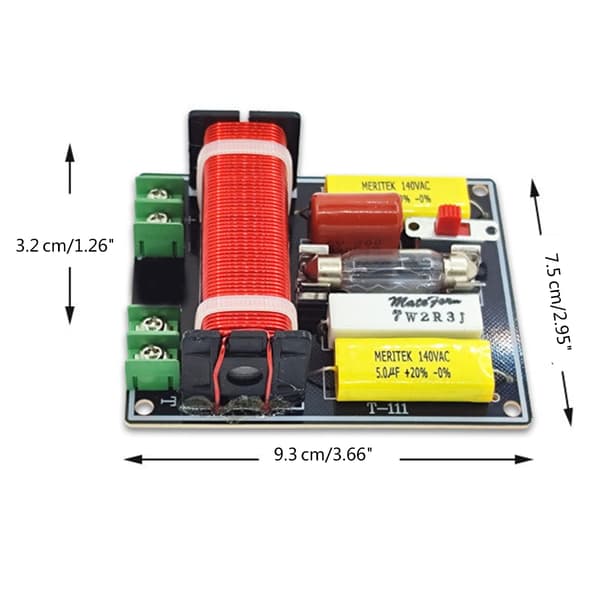 150W HiFi Diskant Bas Frekvensdeler Trin Video Lyd Stereo Delefilter