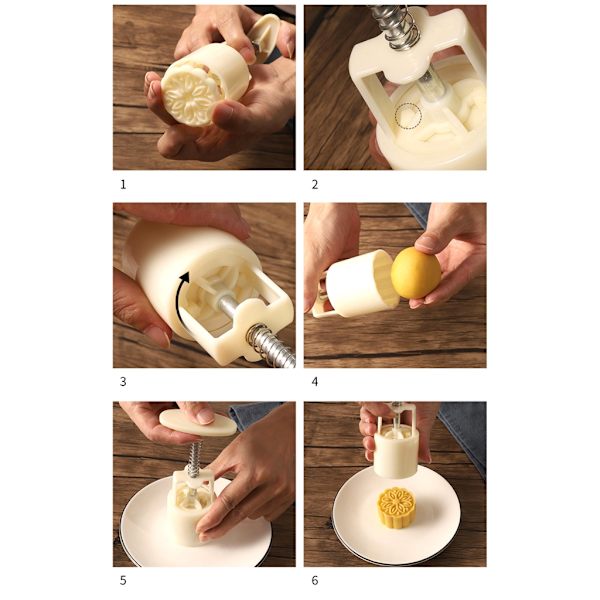 3D Mini Lotus Månekageform Sæt Egnet til DIY Kageform Tilbehør
