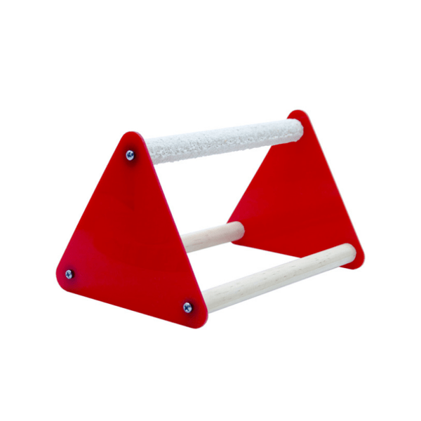 Parrot Perch Plast Bars Parrot Training Stand med Scrub Stick Lätt att installera