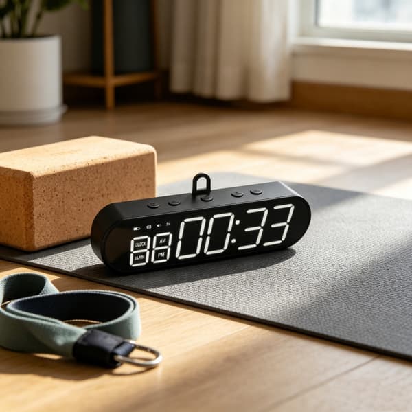 Hem Stoppur Nedräkning/Upp, Tränings Timer Intervallklocka, LED Intervalltimer