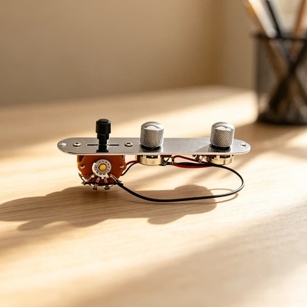Aluminium Guitar Pickup Vælgerpanel Klar Til Nem Installation