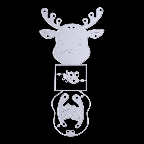 Jul Älg Prägling Skärmallar Stencil för DIY Scrapbooking