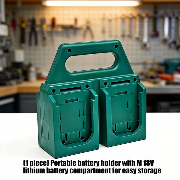 Kvalitets batteriholderstativ for 18V batterier – perfekt for entreprenører