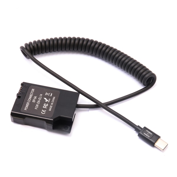 USB Type-C till EN-EL14 Dummy power för med USB C-typ power
