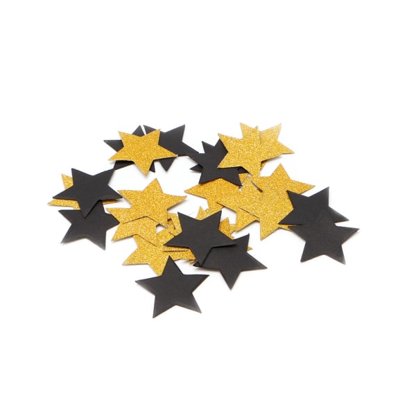 100 st Glitter fem stjärnor papper bord kasta konfetti bröllopsfest dekoration Gold
