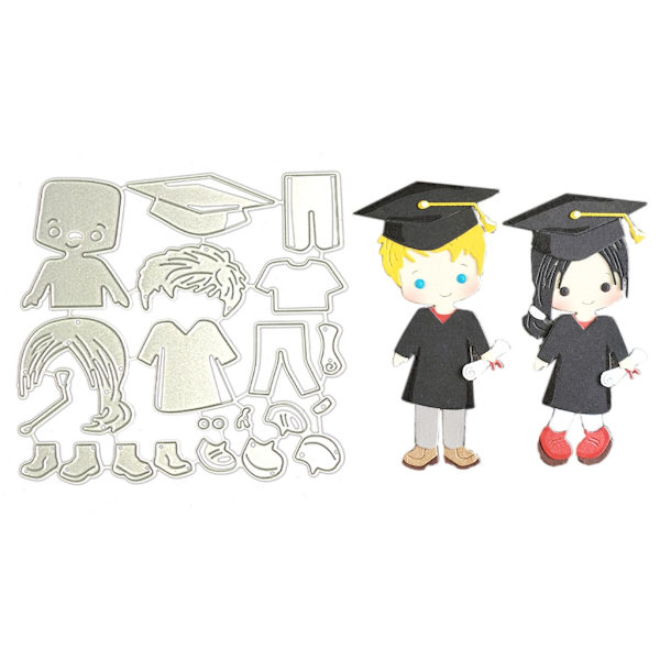 Metal Stanseform Graduation Embossing Skabelon Skæredør Kortfremstilling Scrapbog