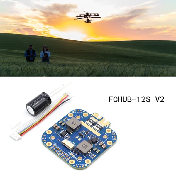 FCHUB-12S V2 5V 12V Output 440A Strømsensor til Fjernstyrede Droner Multirotor