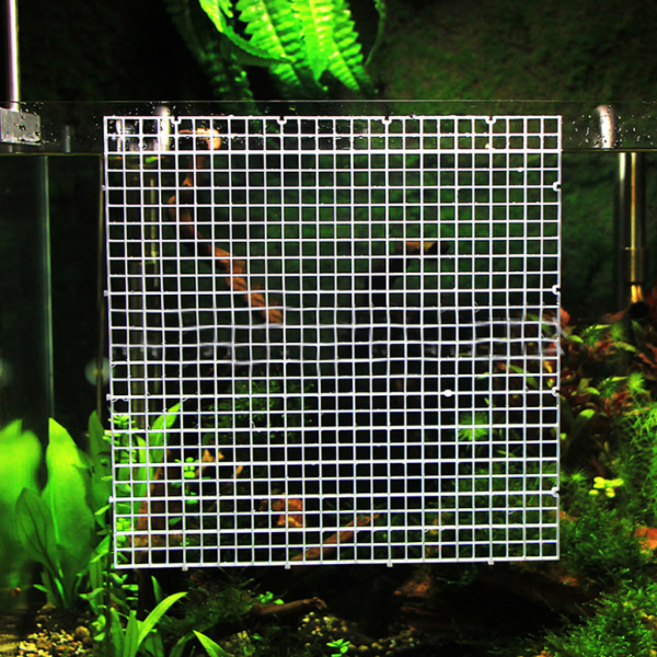 Aquarium Divider Plast Grid Isolation Board Light Diffuser Bunnfilterbrett White