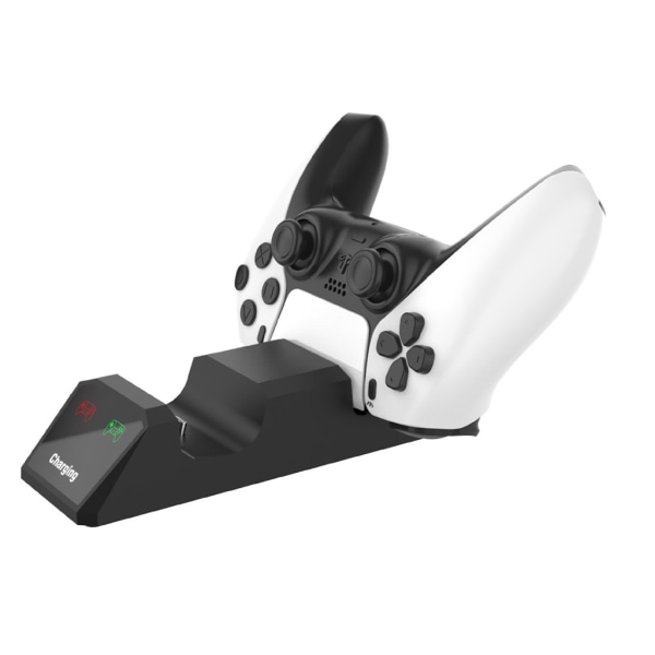Uppgraderat trådlöst handtag Dual Seat-laddare Nytt laddningsställ kompatibelt för DualSense trådlös handkontroll Hållbar
