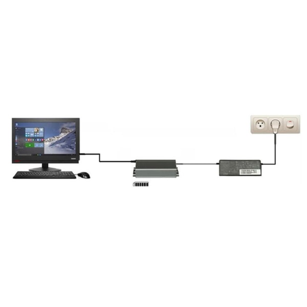 QC3.0 USB 5V + 5,5x2,5mm 12V-24V Justerbar UPS- power 15000mAh för routermodem Laptop IP-kamera Allt i en PC