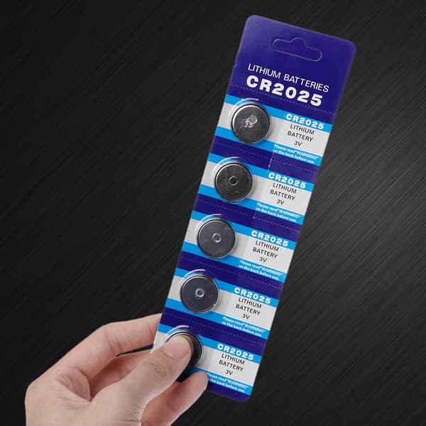 5 stk./kort Lithium Batteri CR2025 Knapcelle Batterier 3V til Ur Computer