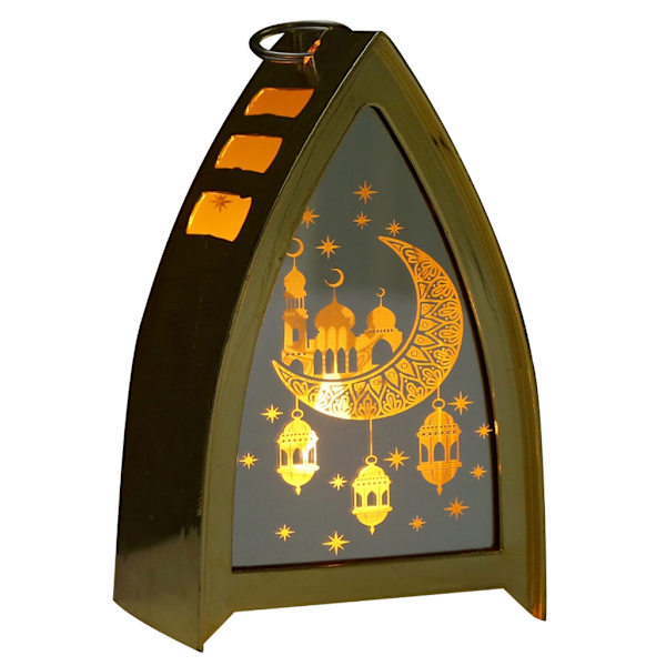 Eid Led Light Wind Lamp Desktop Dekorativ Lykta Konst Hantverk Dekorativ Ornament