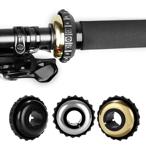 Universal cykelklocka Mountain Road Bike Horn Ljudlarm för säker cykling Black