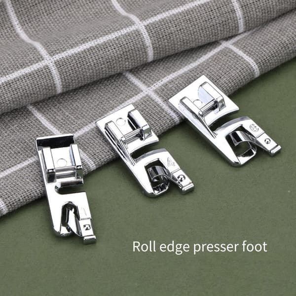 3 Smala fållfötter 3mm 4mm 6mm för hushållssymaskiner