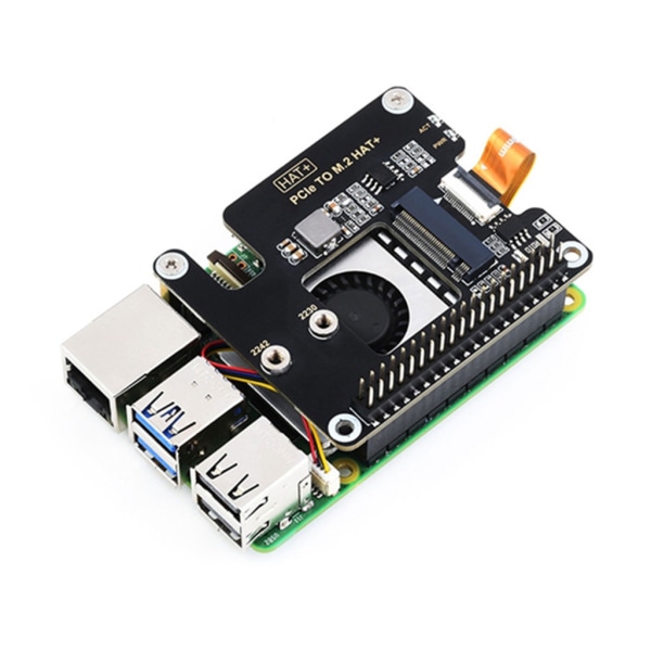 Pålitlig Raspberry Pi5 Pcie till M.2 Adapterkort Stabil drift LED-indikator