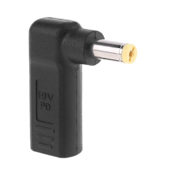Power USB Typ C hona till 5,5x1,7 mm för DC-adapterRätt vinkel PD-kontakt Char