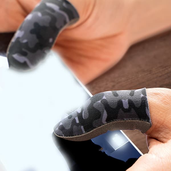 Spelfingertoppsskydd i silverfiber, svettskyddande för gamers