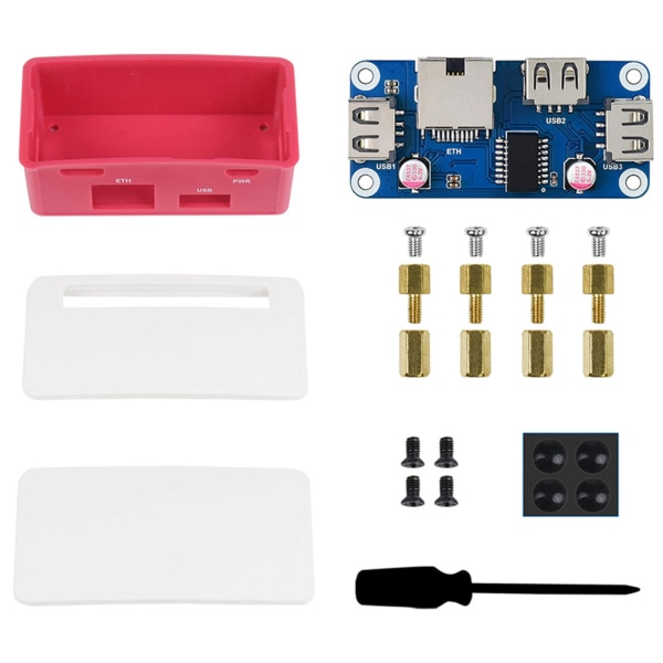 Ethernet/USB HUB HAT (B) udvidelseskort til Raspberry Pi Zero/Zero til W/2 til