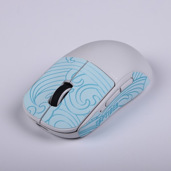 Handgjorda halkfria Sug Svett Mus Skin Mus Skridskor för PulsarX2 Mini Mouse självhäftande anti-halk grepptejp Blue