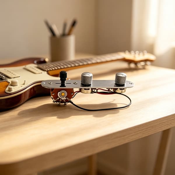 Aluminium Guitar Pickup Vælgerpanel Klar Til Nem Installation