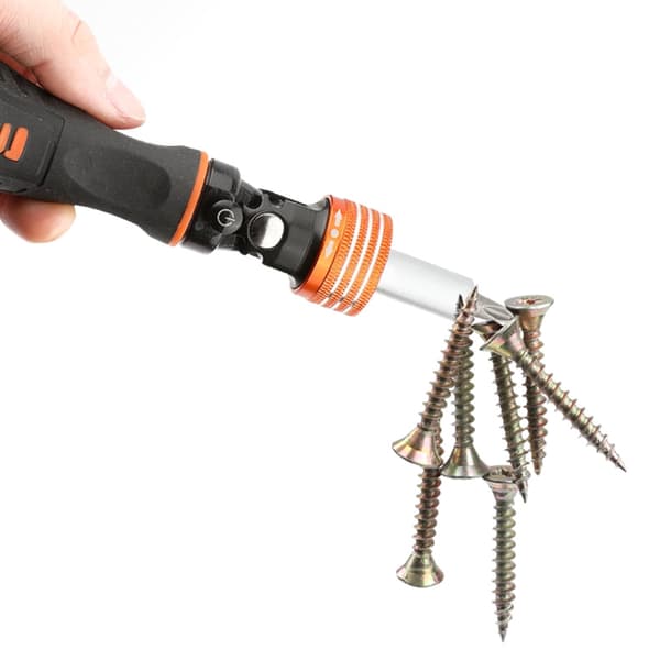 40-pack spärrskruvmejsel med magnetiska bits, ergonomisk design