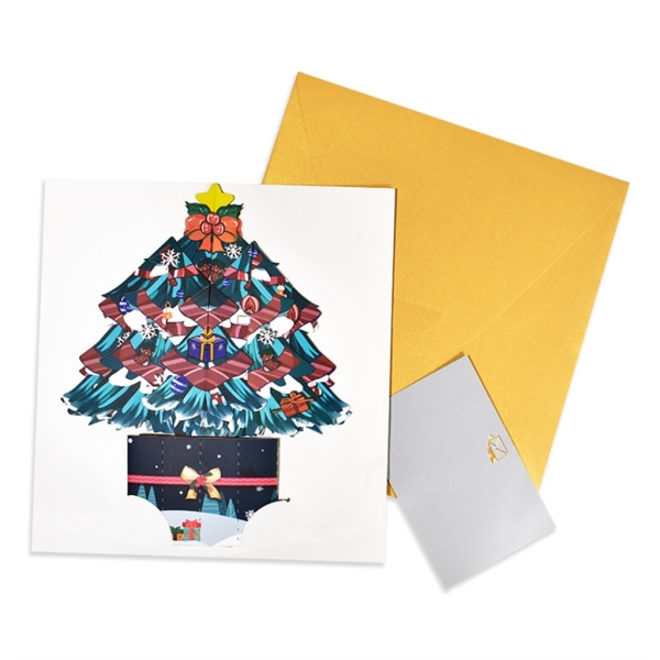 Festlig julsamling 3D gratulationskort med välsignelsemeddelande Gör-det-själv-presentkort för festliga firanden Tillbehör null - 1