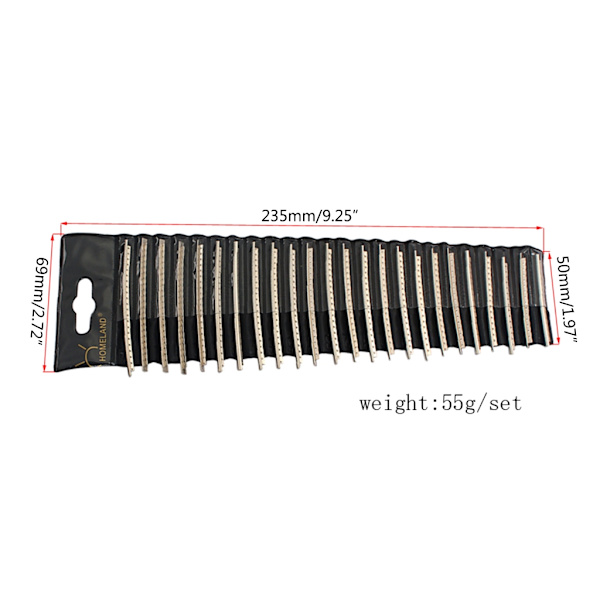 2,7 mm 24 band frettråd set för elgitarr bas fingerboard byte