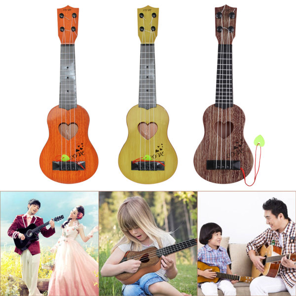 Sopraano-ukulele lapselle, kitara Ukelele taapero Havaijin Ukalalee aloittelija Green