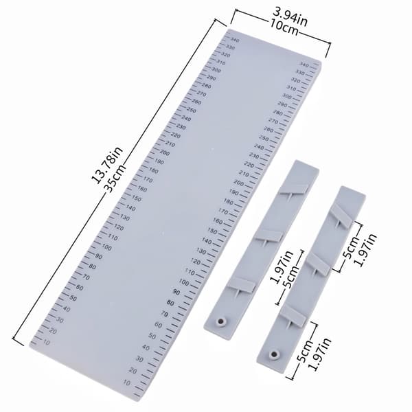 35CM Plast Hellende Plan Med Måleskala Dobbel Ben Hellende Stativ