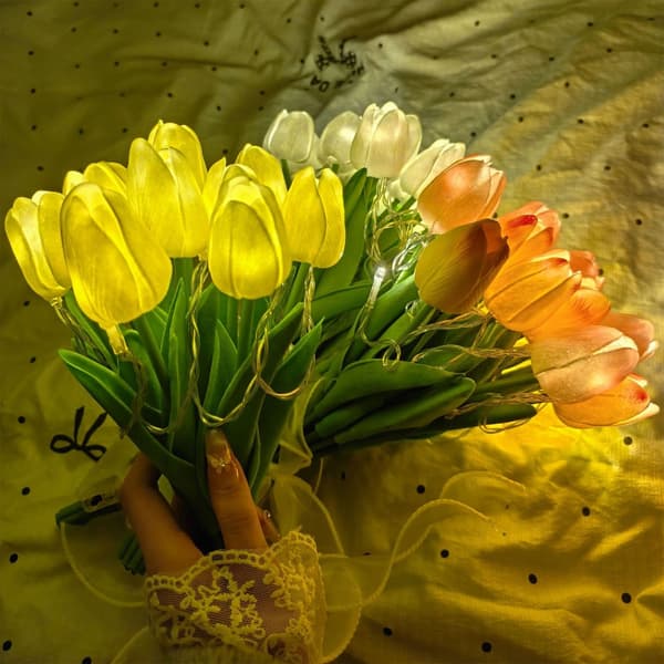 20 Stykker Dynamisk LED Blomsterdisplay Tilpasselig Stil DIY Hjemmeudstilling