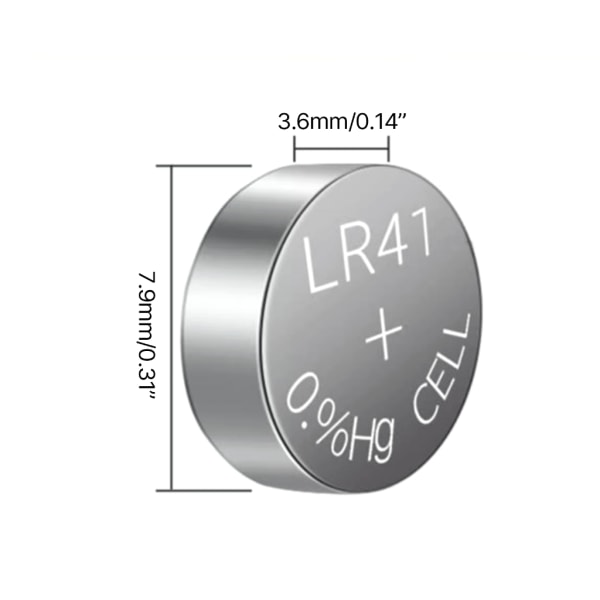 LR41/AG3 knappcellebatterier Pålitelig strømkilde for klasseromskontor null - 100