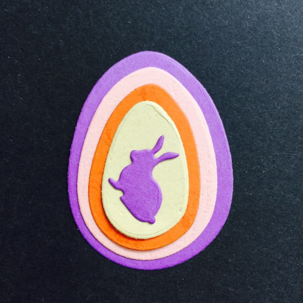 Egg Rabbit Kutte Dies DIY Påske Valentinsdag Bursdag Bessing Hilsen