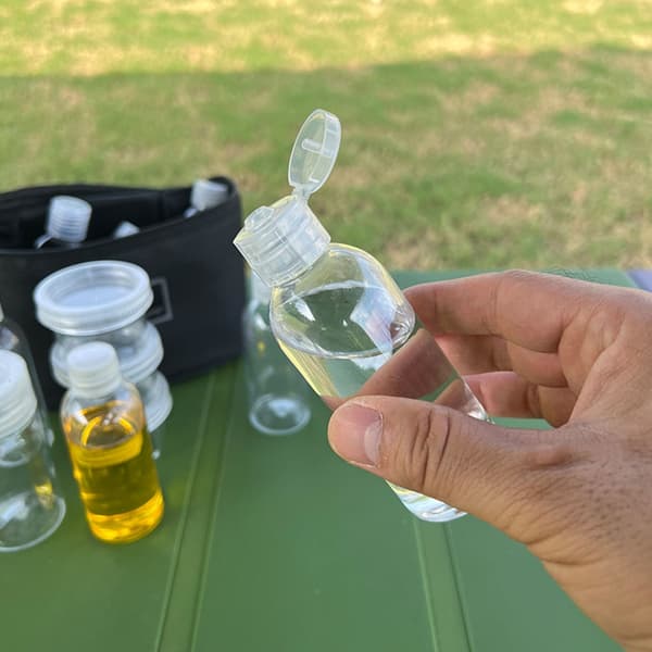Kryddburkar för campingkök, portabla kryddflaskor, små saltströare