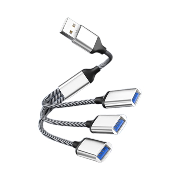 3 i 1 USB 2.0 OTG Adapter USB hann til USB 2.0 multifunksjons splitterkabel