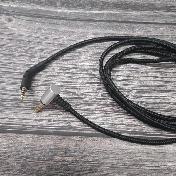 Lydkabel til Bowers P7 Headset Udskiftningstilbehør Sort