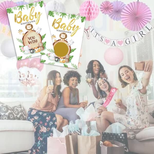 24 st Baby Shower Skraplotter Stilfulla Festunderhållningstillbehör