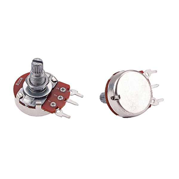 10 stk. B250K Guitar Lineær Taper Potentiometer Audio Taper Potentiometre