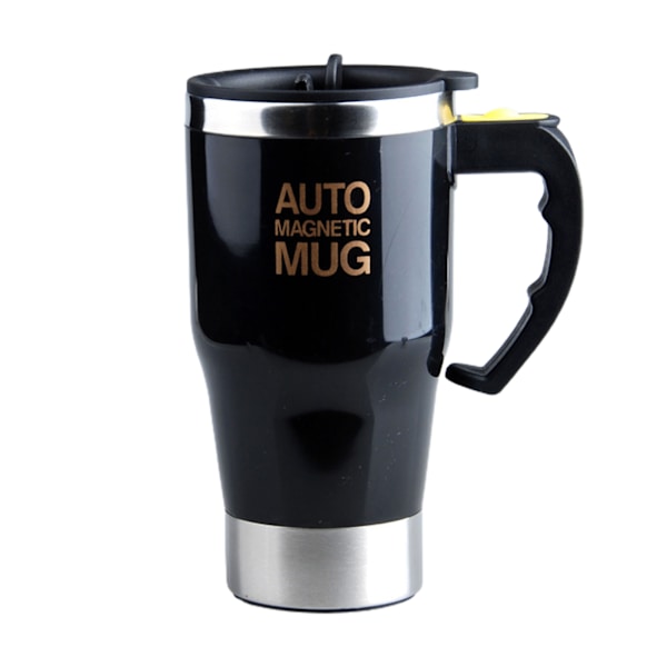 Blandningskoppar Lata Automatiska Självomrörande Kaffe- och Mjölkdrycksmuggar Mixerkoppar i blender stål Juice med lock 4 färger