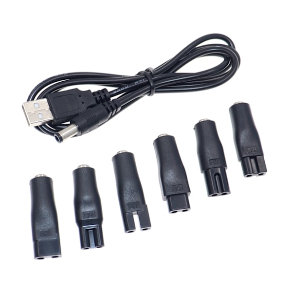 för DC-omvandlare för rakapparat Hårklippare DC5,5x2,1mm hane till C8 svans hona strömförsörjning Power Adapter