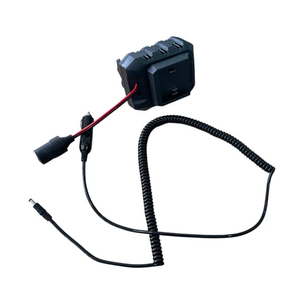 Til 18V batteri nem installation 2 i 1 adapterstik forlænget kabel