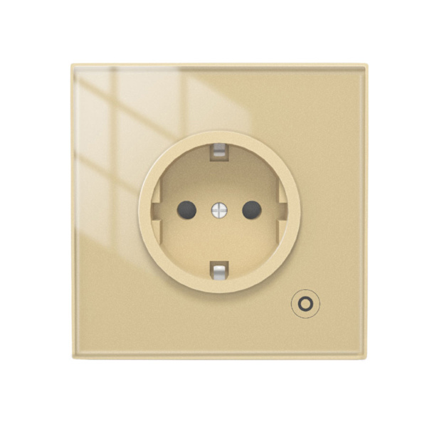 WiFi Tuya for Smart vegguttak EU/UK/FR Standard elektriske stikkontakter Plugg for Smart Life for Aleax Home Monitoring Glass