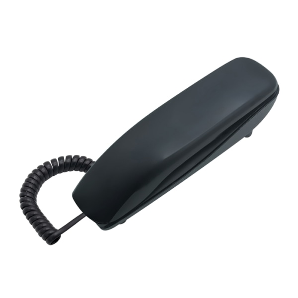 Fasta telefoner Väggmonterbar fast telefon för kontorshembadrum Black